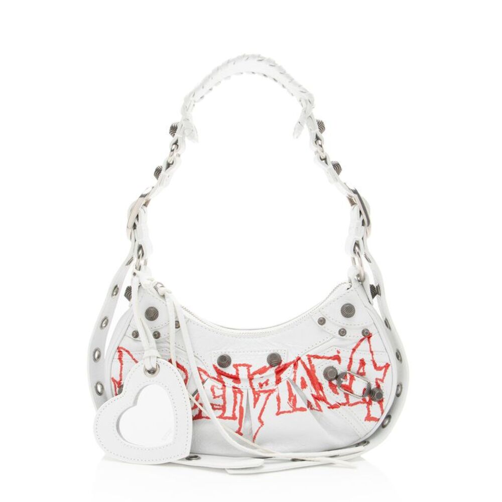 Balenciaga Arena Lambskin Lunar New Year Graffiti Le Cagole XS Shoulder Bag